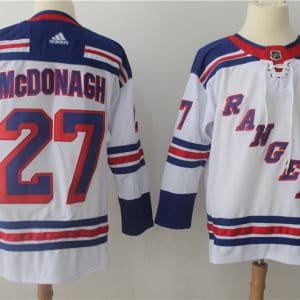 New York Rangers #27 Ryan McDonagh White Stitched Adidas Jersey