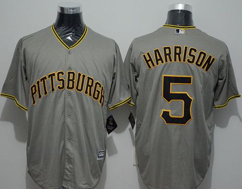 Pirates #5 Josh Harrison Grey New Cool Base Stitched Jersey