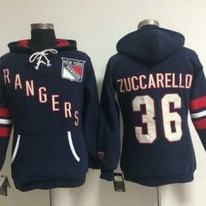 New York Rangers #36 Mats Zuccarello Navy Blue Old Time Heidi NHL Hoodie