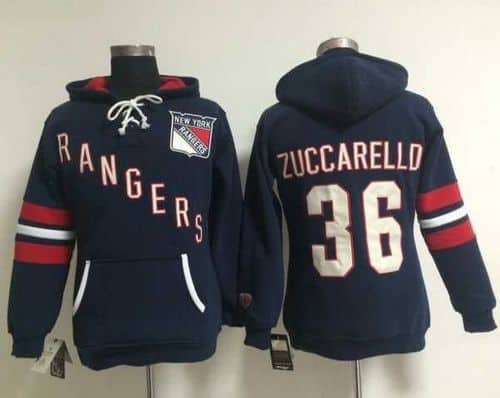 New York Rangers #36 Mats Zuccarello Navy Blue Old Time Heidi NHL Hoodie