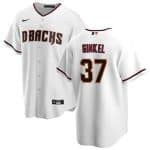 Arizona Diamondbacks #37 Kevin Ginkel White Cool Base Stitched Jersey