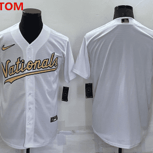 Washington Nationals Custom White 2022 All Star Stitched Cool Base Nike Jersey