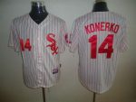 White Sox #14 Paul Konerko White Red Strip Stitched Jersey