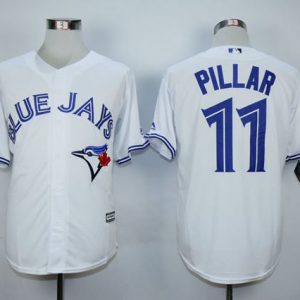 Blue Jays #11 Kevin Pillar White New Cool Base Stitched Jersey