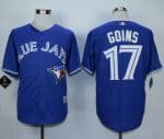 Blue Jays #17 Ryan Goins Blue New Cool Base Stitched Jersey