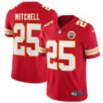 Kansas City Chiefs #25 Elijah Mitchell Red 2025 Vapor Untouchable Limited Stitched Jersey