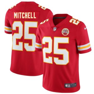 Kansas City Chiefs #25 Elijah Mitchell Red 2025 Vapor Untouchable Limited Stitched Jersey