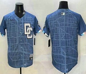 Washington Nationals Blank Blue 2025 City Connect Limited Stitched Jersey