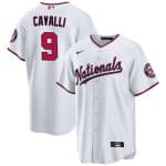 Washington Nationals #9 Cade Cavalli White Cool Base Stitched Jersey