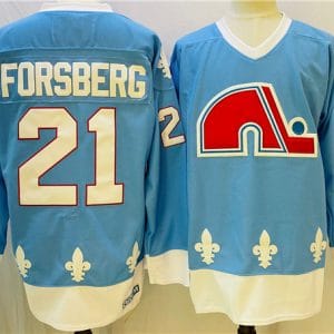 Colorado Avalanche #21 Peter Forsberg Blue Stitched Jersey