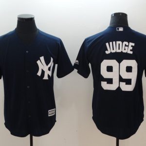 New York Yankees #99 Aaron Judge Majestic Navy Fashion Official Cool Base Stitched Jersey