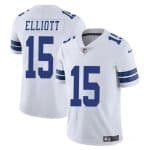 Dallas Cowboys #15 Ezekiel Elliott White Vapor Untouchable Limited Stitched Jersey