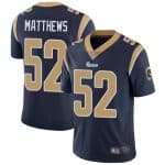 Los Angeles Rams #52 Clay Matthews Navy Blue Vapor Untouchable Limited Stitched Jersey