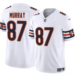 Chicago Bears #87 Jordan Murray White 2025 F.U.S.E. Vapor Stitched Jersey