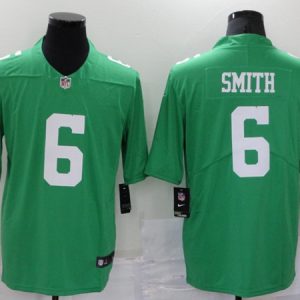 Philadelphia Eagles #6 DeVonta Smith Green Throwback Vapor Untouchable Limited Stitched Football Jersey