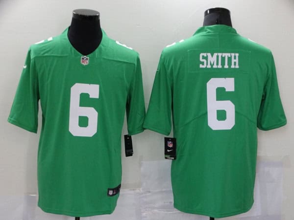 Philadelphia Eagles #6 DeVonta Smith Green Throwback Vapor Untouchable Limited Stitched Football Jersey