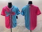 Las Vegas Raiders Blank Pink Blue Limited Stitched Jersey
