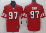 San Francisco 49ers Customized Red Stitched Jersey