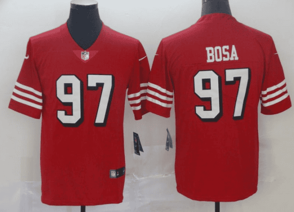 San Francisco 49ers Customized Red Stitched Jersey