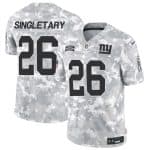 New York Giants #26 Devin Singletary 2024 F.U.S.E. Arctic Camo Salute To Service Limited Stitched Jersey