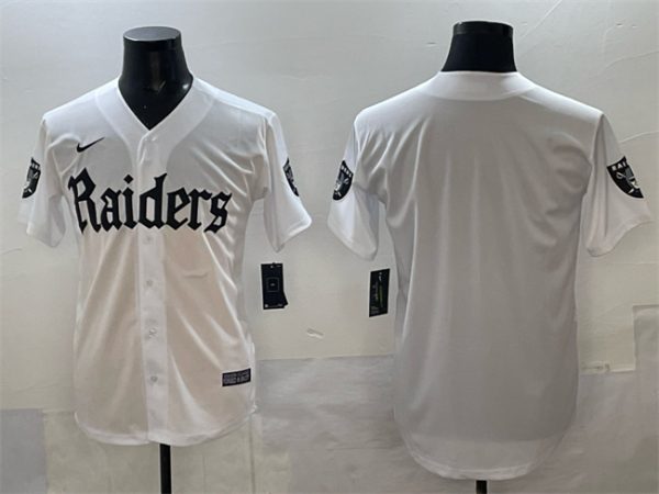 Las Vegas Raiders Blank White 'Gothic Sin City Shadows Edition' Vapor Limited Stitched Jersey