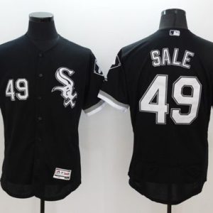 White Sox #49 Chris Sale Black Flexbase Authentic Collection Stitched Jersey