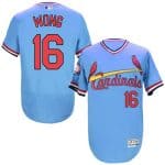 Cardinals #16 Kolten Wong Light Blue Flexbase Authentic Collection Cooperstown Stitched Jersey
