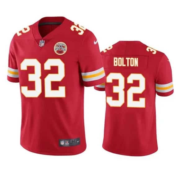 Kansas City Chiefs #32 Nick Bolton Red Stitched Jersey