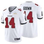 Tampa Bay Buccaneers #14 Chris Godwin White 2021 Super Bowl LV Limited Stitched Jersey
