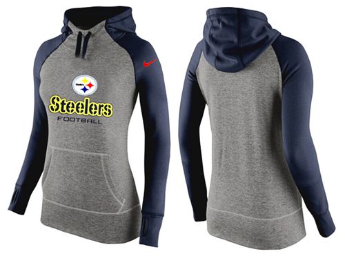 Nike Pittsburgh Steelers Performance Hoodie Grey Dark Blue_2