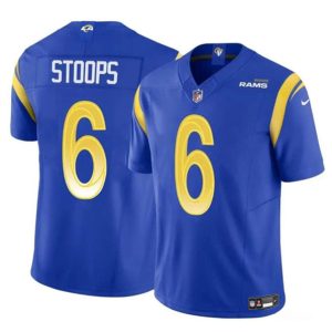 Los Angeles Rams #6 Drake Stoops Blue 2024 Draft F.U.S.E. Vapor Untouchable Stitched Jersey