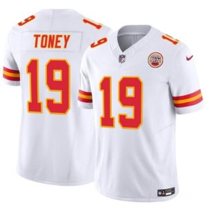 Kansas City Chiefs #19 Kadarius Toney White 2023 F.U.S.E. Vapor Untouchable Limited Stitched Jersey
