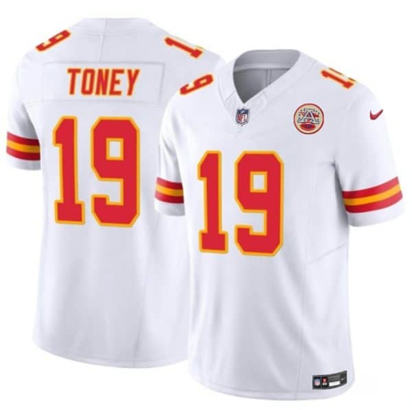 Kansas City Chiefs #19 Kadarius Toney White 2023 F.U.S.E. Vapor Untouchable Limited Stitched Jersey
