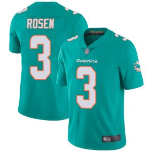 Miami Dolphins #3 Josh Rosen Aqua Green Vapor Untouchable Limited Stitched Jersey