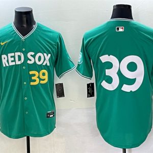 Boston Red Sox #39 Marcelo Mayer Green 2025 City Connect Limited Stitched Jersey