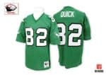 Mitchell And Ness Eagles #82 Mike Quick Green Stitched Throwback Jersey