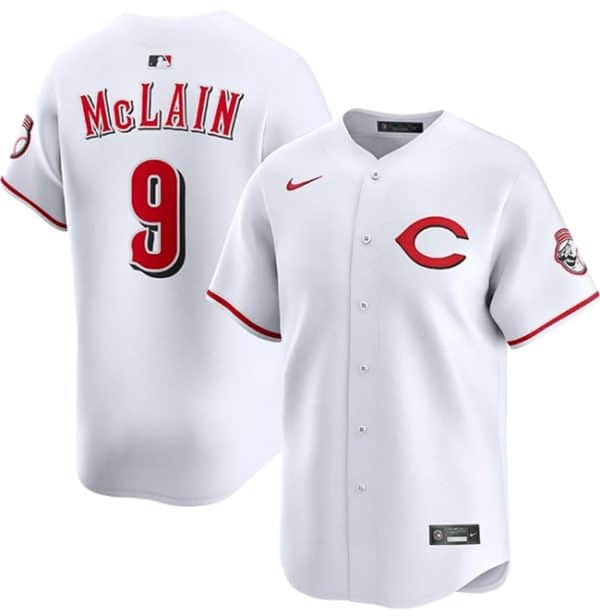 Cincinnati Reds #9 Matt McLain White 2025 Home Limited Stitched Jersey