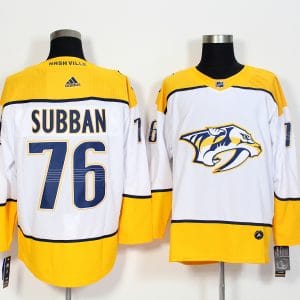 Nashiville Predators #76 P.K Subban White Stitched Adidas Jersey