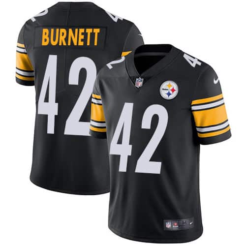 Pittsburgh Steelers #42 Morgan Burnett Black Vapor Untouchable Limited Stitched Jersey