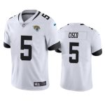 Jacksonville Jaguars #5 Andre Cisco White Vapor Untouchable Limited Stitched Jersey