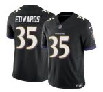 Baltimore Ravens #35 Gus Edwards Black 2023 F.U.S.E. Vapor Limited Stitched Jersey
