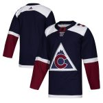 Colorado Avalanche Navy Blue Blank Stitched Jersey