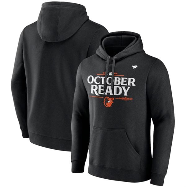 Baltimore Orioles Black 2024 Postseason Locker Room Pullover Hoodie