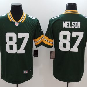 Green Bay Packers #87 Jordy Nelson Green Vapor Untouchable Player Limited Jersey