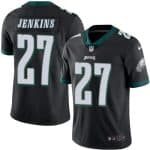 Eagles #27 Malcolm Jenkins Black Stitched Limited Rush Nike Jersey