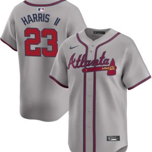 Atlanta Braves #23 Michael Harris II Gray 2024 Away Limited Stitched Jersey