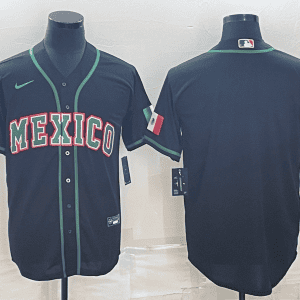 Mexico Blank 2023 Black World Classic Stitched Jersey