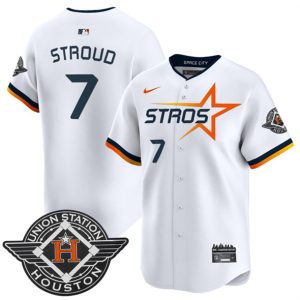 Houston Astros #7 C.J. Stroud White 2025 City Connect Limited Stitched Jersey