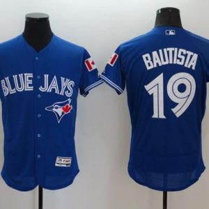 Blue Jays #19 Jose Bautista Blue Fashion Stars Stripes Flexbase Authentic Stitched Jersey