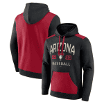 Arizona Diamondbacks Black Red Chip In Pullover Hoodie